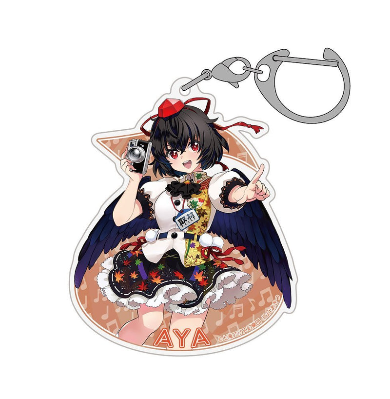 【新品】東方Project 射命丸文 アクリルマルチキーホルダー LIVEステージVer.illust:あきつ / 博麗神社崇敬会 発売日:2026年07月頃