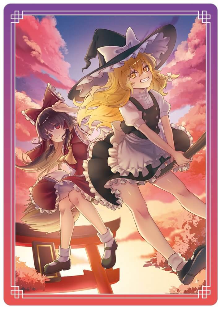 【新品】东方Project 下敷子／A　博丽灵梦＆雾雨魔理沙 / ムービック 发售日:2025年08月左右