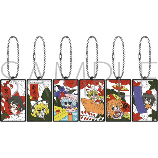 【新品】東方Project 花札ラバーキーホルダーコレクション (1BOX6個入) / ムービック 発売日:2026年09月05日
