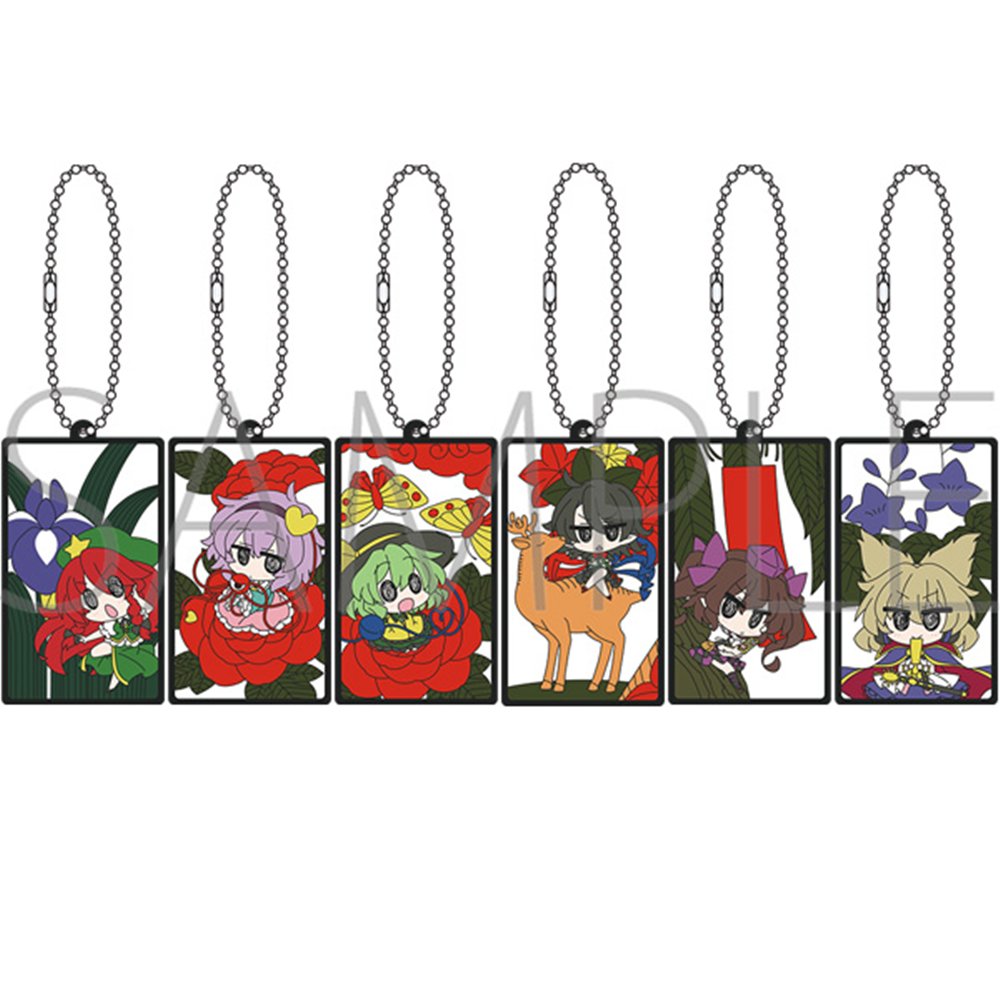 新品】東方Project 花札ラバーキーホルダーコレクション／Vol.2（1BOX6