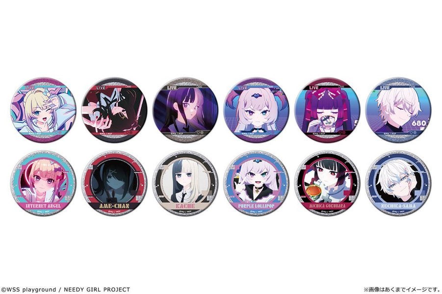 新品】アニメ「NEEDY GIRL OVERDOSE」 トレーディンググリッター缶