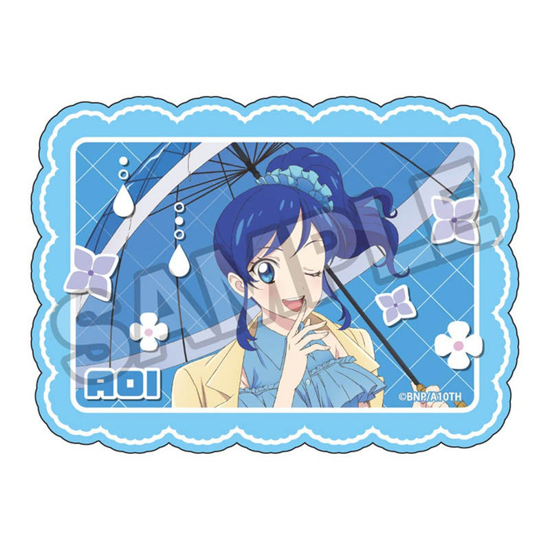 アイカツ！ 10th STORY ～未来へのSTARWAY～ 雨の日 ダイカットステッカー 霧矢あおい