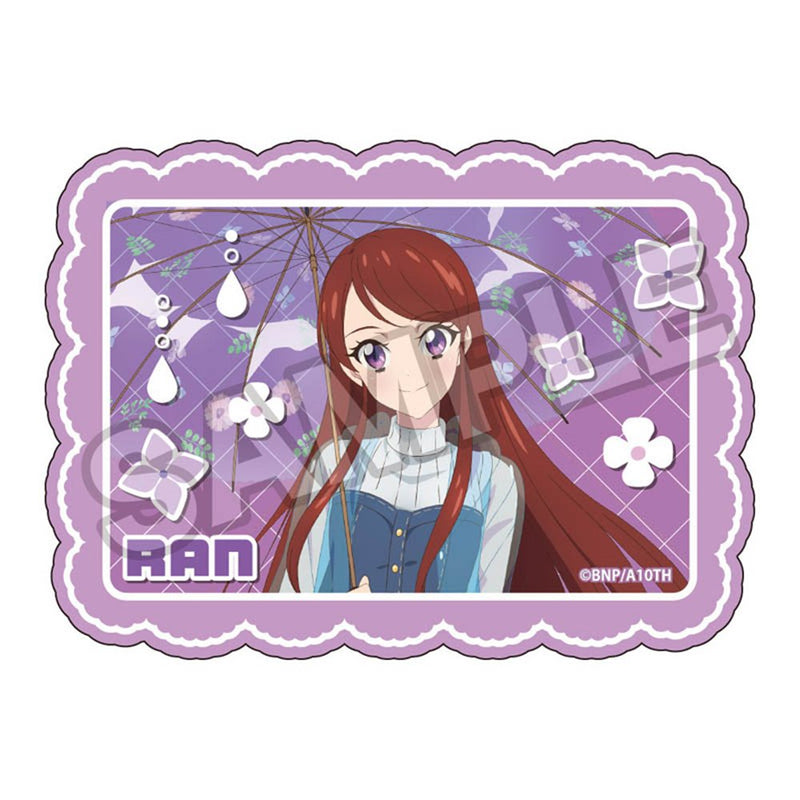 アイカツ！ 10th STORY ～未来へのSTARWAY～ 雨の日 ダイカットステッカー 紫吹蘭
