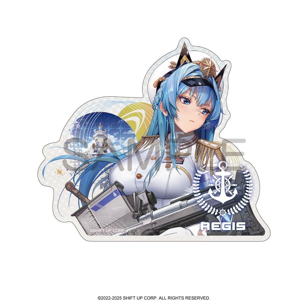 新品】勝利の女神:NIKKE ガンガールステッカー ヘルム