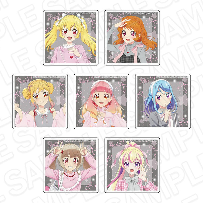 [New] Aikatsu! Series Trading Acrylic Block Pink×Gray Ver. 1BOX / Contents Seed Release Date: Around February 2026
