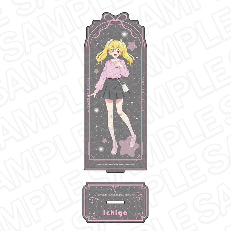 [New] Aikatsu! Series Sparkling Acrylic Stand Ichigo Hoshimiya Pink×Gray Ver. / Contents Seed Release Date: Around February 2026