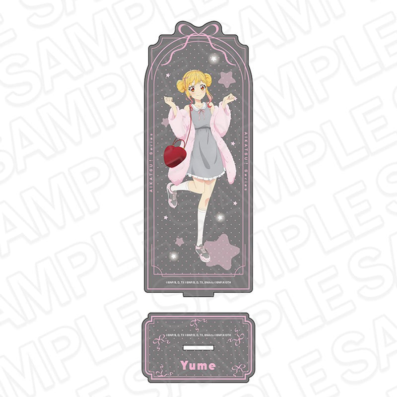 [New] Aikatsu! Series Sparkling Acrylic Stand Nijino Yume Pink×Gray Ver. / Contents Seed Release Date: Around February 2026