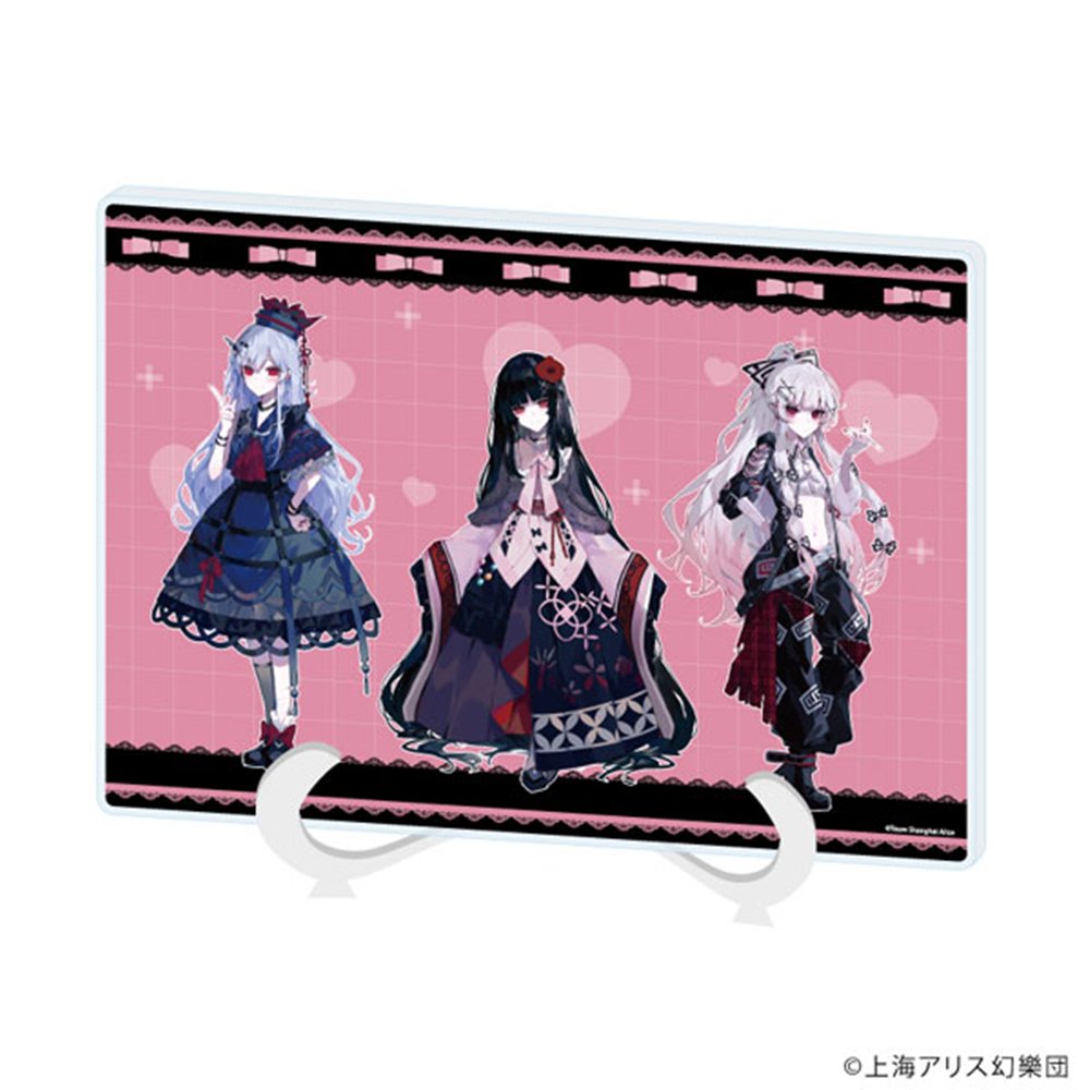 すかすか BD特典 A3イラストボード 新品】アクリルアートボード A5サイズ 東方Project 03 輝夜&慧音&妹紅
