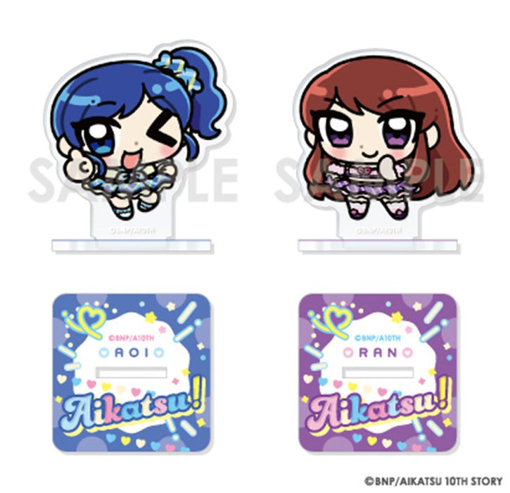 [New] Aikatsu! Series Acrylic Stand Set Illustrated by Anya 2. Aoi Kiriya & Lan Shibuki / Sol International Release Date: around 2025/04