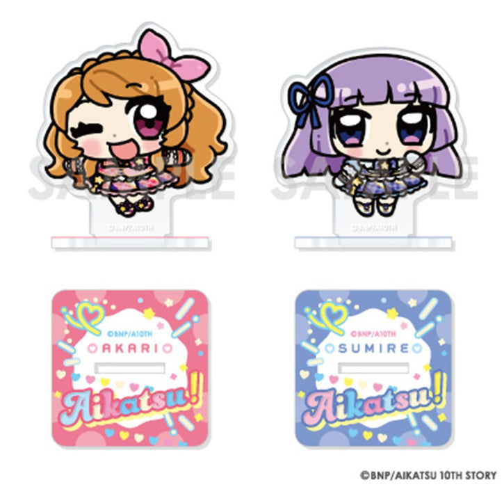 [New] Aikatsu! Series Acrylic Stand Set Illustrated by Anya 4. Akari Ozora & Sumire Hyogami / Sol International Release Date: around 2025/04