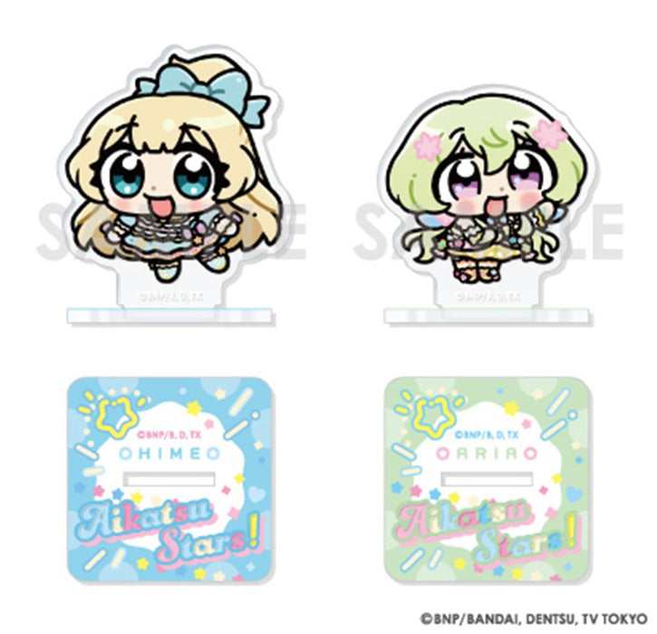 [New] Aikatsu! Series Acrylic Stand Set Illustrated by Anya 10. Hime Shiratori & Aria Futaba / Sol International Release Date: around 2025/04