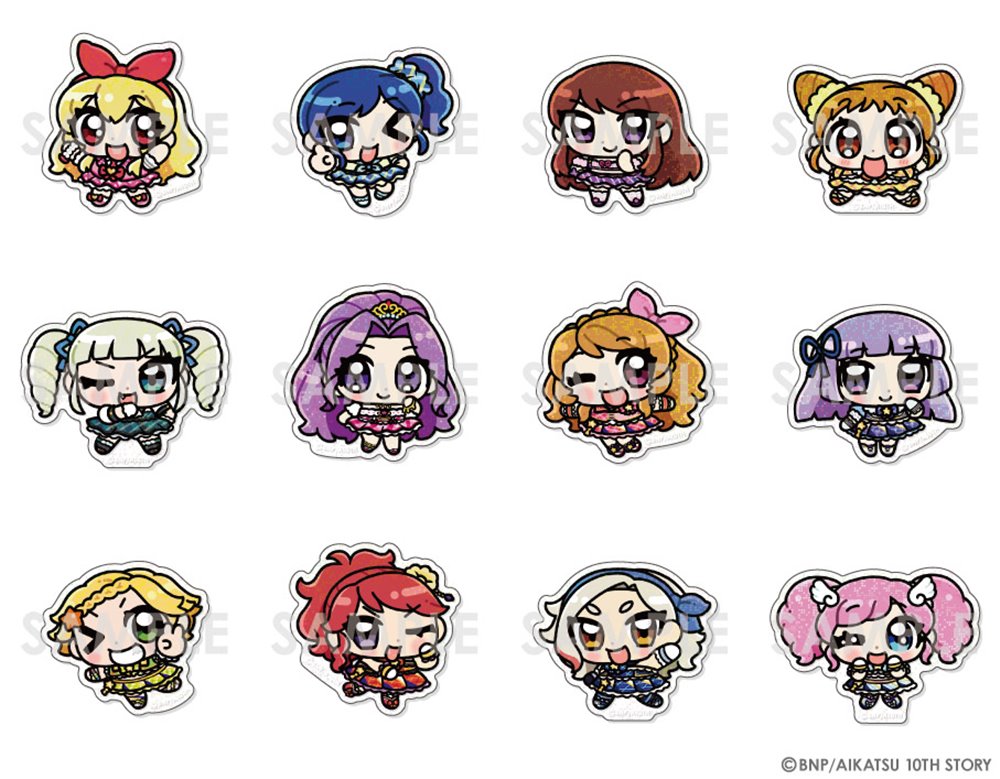 新品】アイカツ！シリーズ トレーディングきらきらクリアステッカー