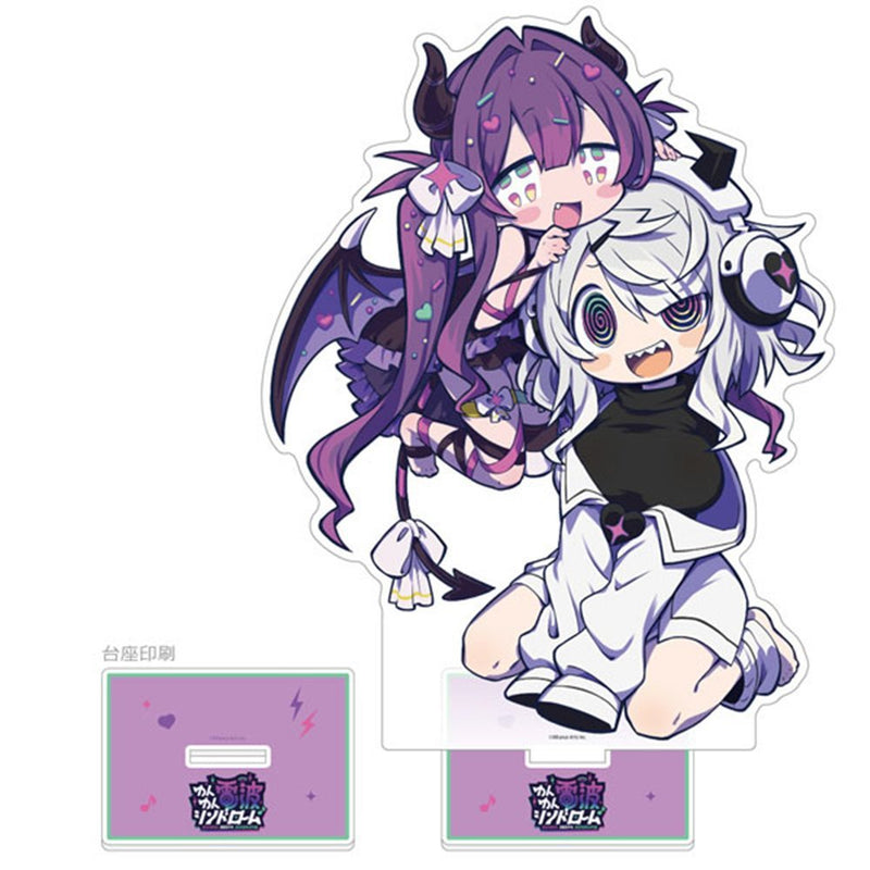 【新品】ゆんゆん電波シンドローム 描き下ろし特大アクリルスタンド Qちゃん&ゆんゆん / カーテン魂 発売日:2026年09月頃