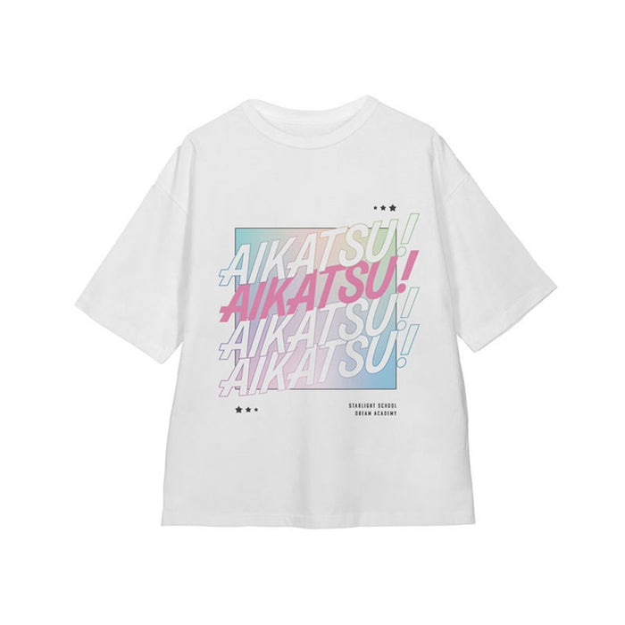 【新品】アイカツ! 10th STORY -未来へのSTARWAY- 描き下ろし カジュアルロックVer. BIGシルエットTシャツ ユニセックス Sサイズ / アルマビアンカ 発売日:2025年03月頃