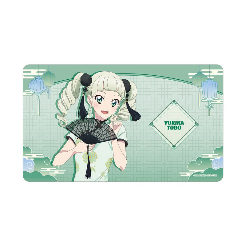 【新品】アイカツ！ 10th STORY ～未来へのSTARWAY～ 原創插圖 藤堂ユリカ 中國風連衣裙ver. 多功能桌墊 / アルマビアンカ 發售日期:2025年03月左右