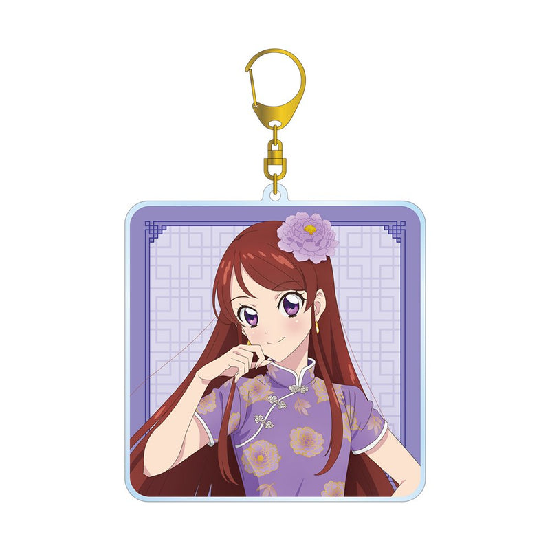 【新品】アイカツ！ 10th STORY ～未来へのSTARWAY～ 原創插畫 紫吹蘭 中國風連衣裙ver. 大型壓克力鑰匙圈 / アルマビアンカ 發售日:2025年03月左右