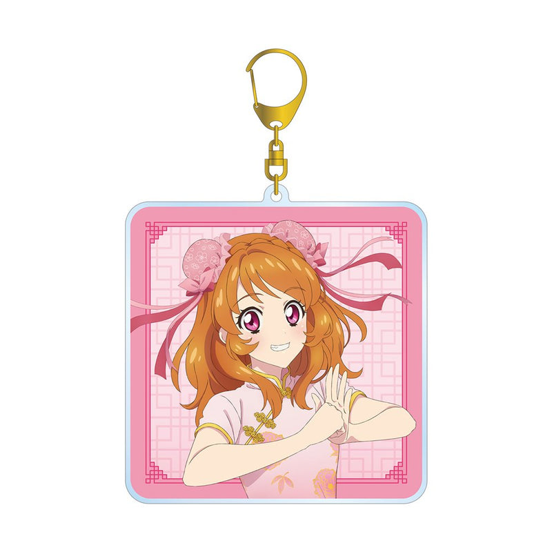 [New] Aikatsu! 10th STORY -STARWAY to the Future- Drawing Akari Ozora China Dress ver. BIG Acrylic Key Ring / Almabianca Release Date: around Mar 2025