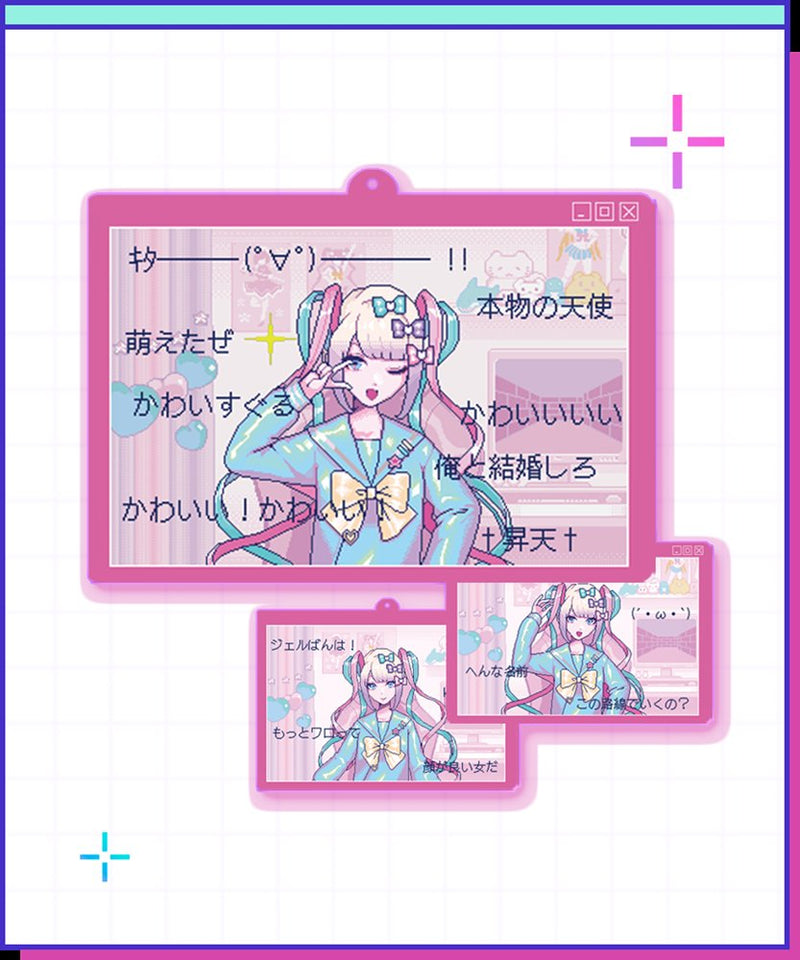 【新品】NEEDY GIRL OVERDOSE 流れるコメント超てんちゃんアクキー / WHY SO SERIOUS? 発売日:2025年08月頃