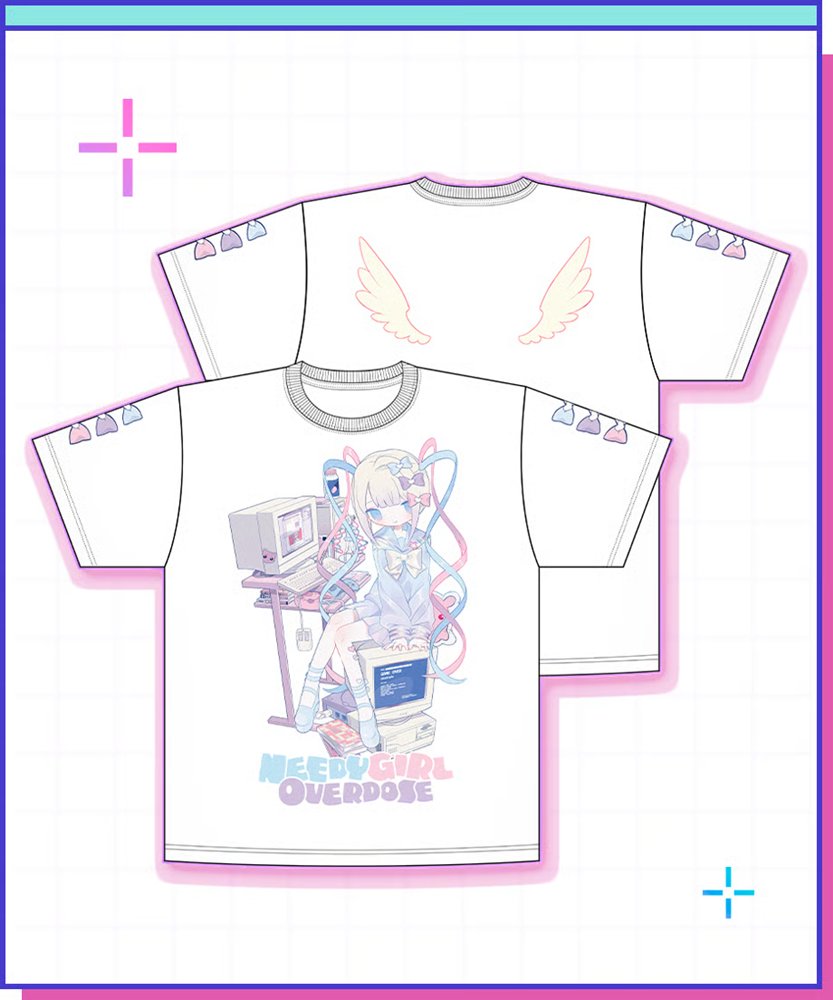 新品】NEEDY GIRL OVERDOSE 空から舞い降りし天使ちゃんT Lサイズ