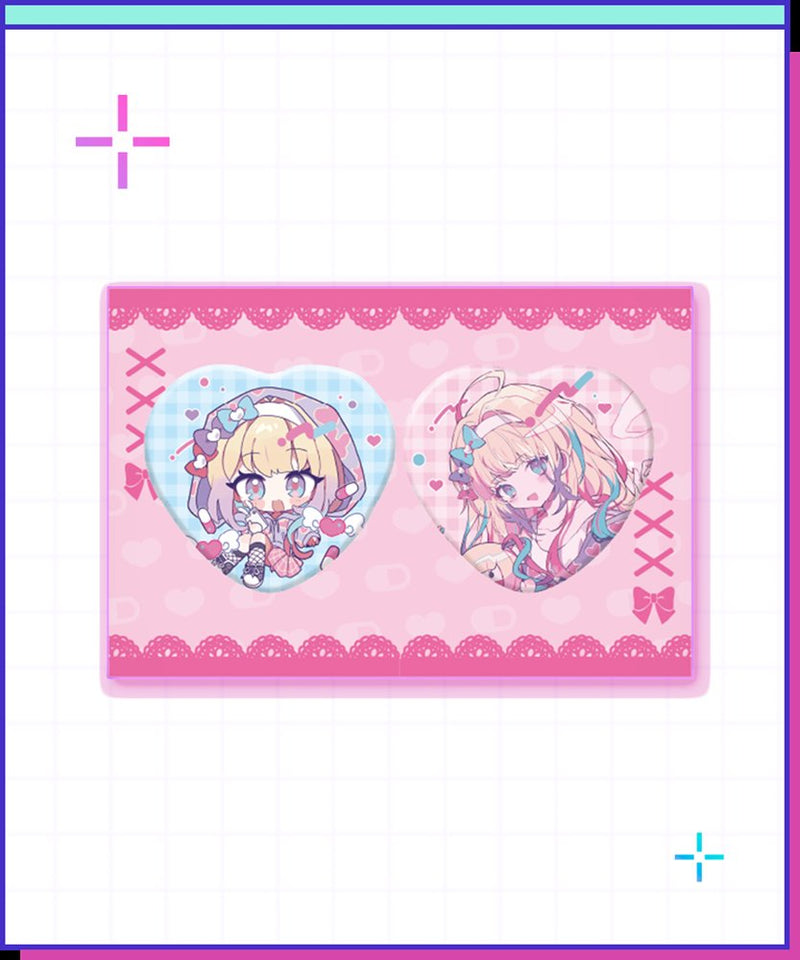 [New] NEEDY STREAMER OVERLOAD KAngel(OMGkawaiiAngel-chan) Heart Can Badge Set vol.2 / WHY SO SERIOUS? Release Date: Around February 2026