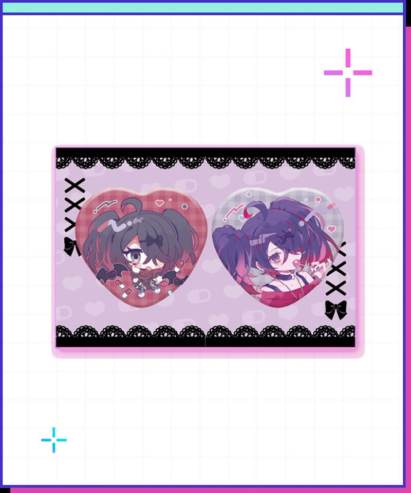 【新品】NEEDY GIRL OVERDOSE あめちゃんハート缶バッジセットvol.2 / WHY SO SERIOUS? 発売日:2026年02月頃