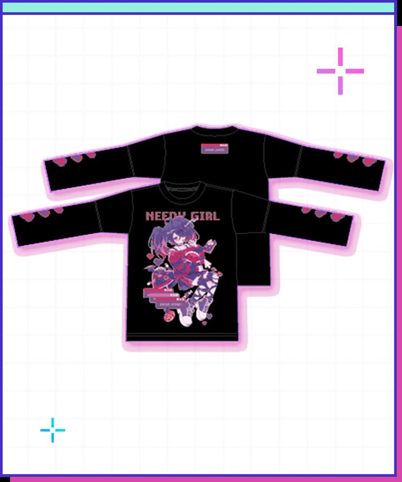 【新品】NEEDY GIRL OVERDOSE あめちゃんダークポップロンT XLサイズ / WHY SO SERIOUS? 発売日:2026年02月頃