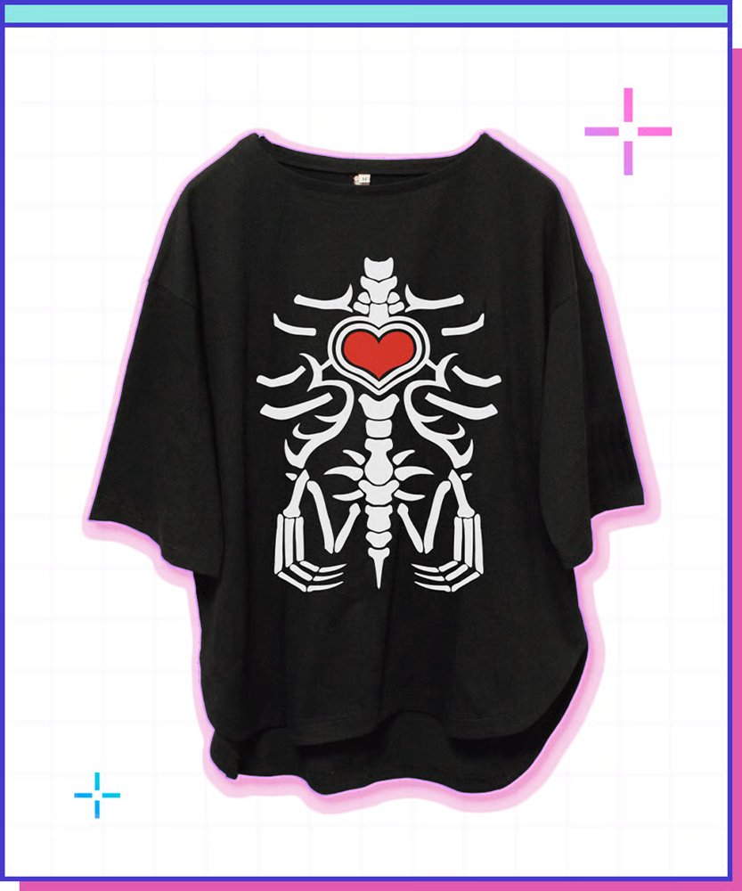 新品】NEEDY GIRL OVERDOSE あめちゃん着用骨Tシャツ Mサイズ / WHY SO