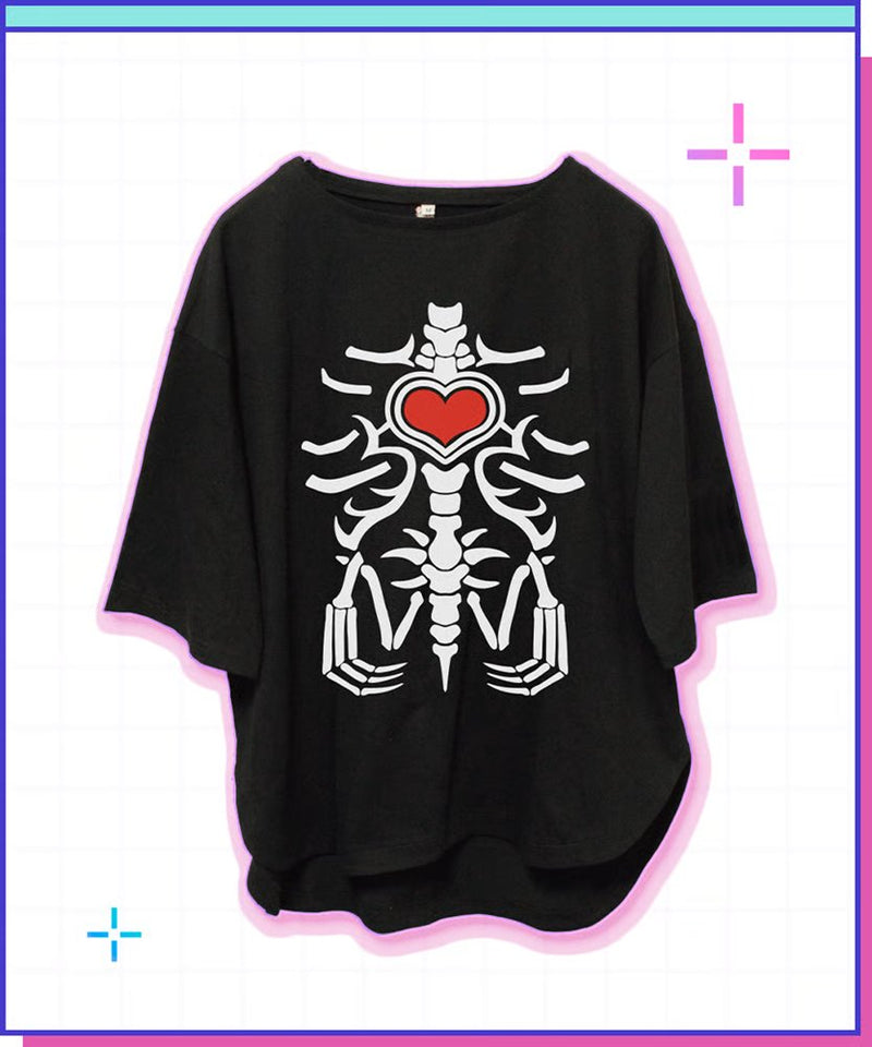 [New] NEEDY STREAMER OVERLOAD Candy-chan Worn Bone T-Shirt Size M / WHY SO SERIOUS? Release Date: Around June 2026