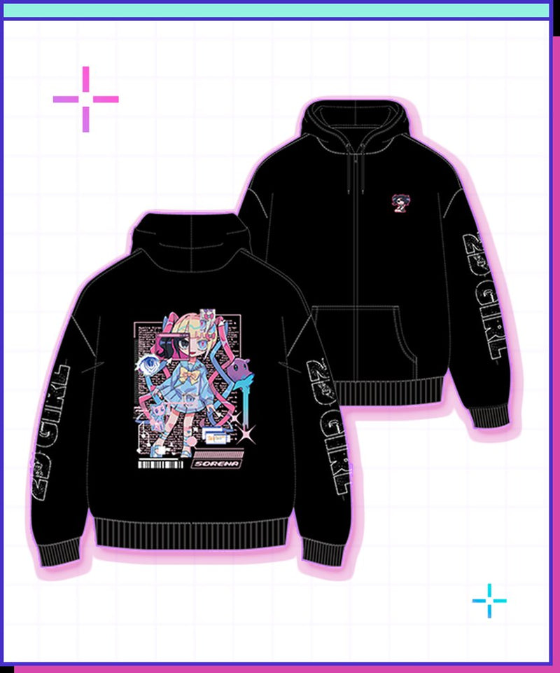 [New] NEEDY STREAMER OVERLOAD(主播女孩重度依赖) 混沌拉链连帽衫 L码 / 为什么这么严肃？ 发售日期:2026年06月前后