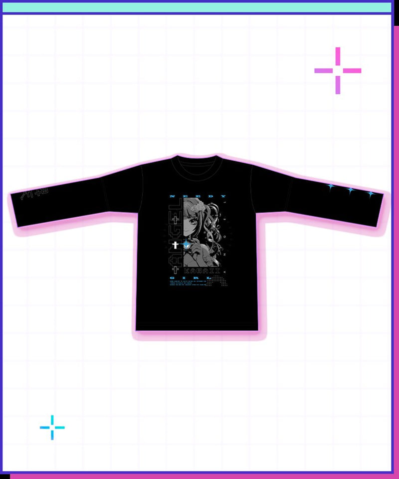 [New] NEEDY STREAMER OVERLOAD KAngel(OMGkawaiiAngel-chan) Flash Long-Sleeve Shirt XL Size / WHY SO SERIOUS? Release Date: Around June 2026