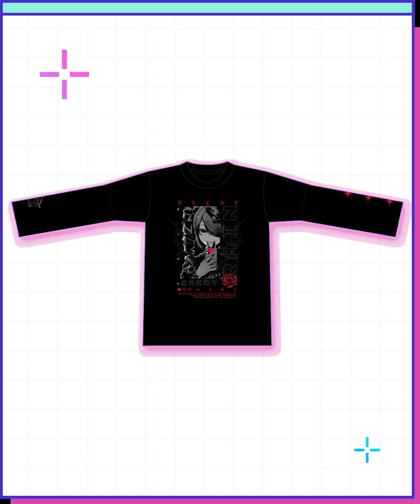 新品】NEEDY GIRL OVERDOSE あめちゃんフラッシュロンT XLサイズ / WHY