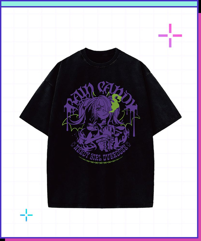[New] NEEDY STREAMER OVERLOAD(主播女孩重度依赖) 糖果烟雾T恤 紫色版 / WHY SO SERIOUS? 发售日期:2026年06月前后