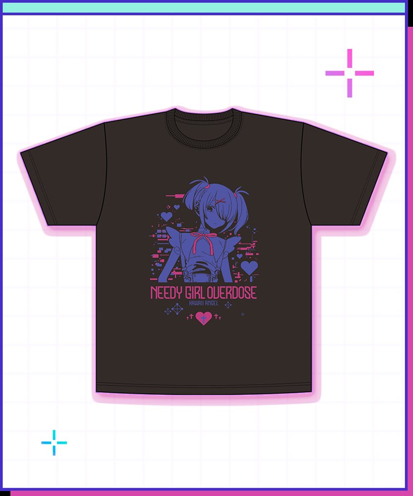 新品】NEEDY GIRL OVERDOSE Tシャツ／あめちゃん（バイオレット&ピンク