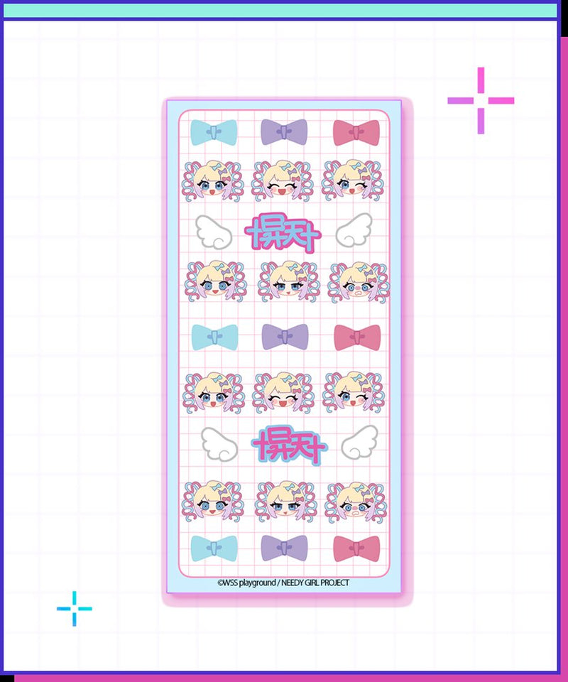 【新品】NEEDY GIRL OVERDOSE ニディガ ぷっくりシール 超てんちゃん / WHY SO SERIOUS? 発売日:2026年09月10日