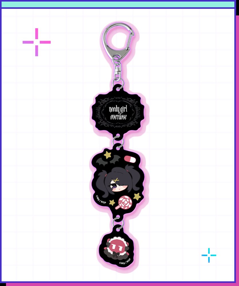 新品】NEEDY GIRL OVERDOSE 連結アクキー／あめちゃん（ミニキャラ ver