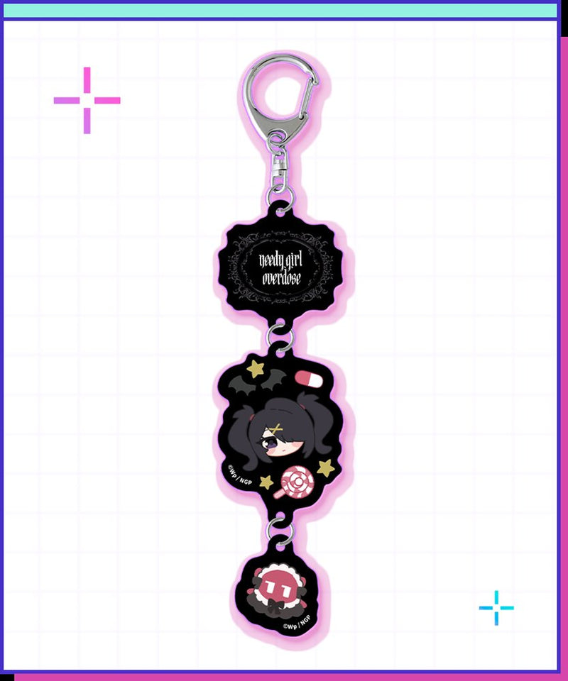 [New] NEEDY STREAMER OVERLOAD Connected Acrylic Keychain / Ame-chan (Mini Character ver.) / WHY SO SERIOUS? Release date: around August 2026