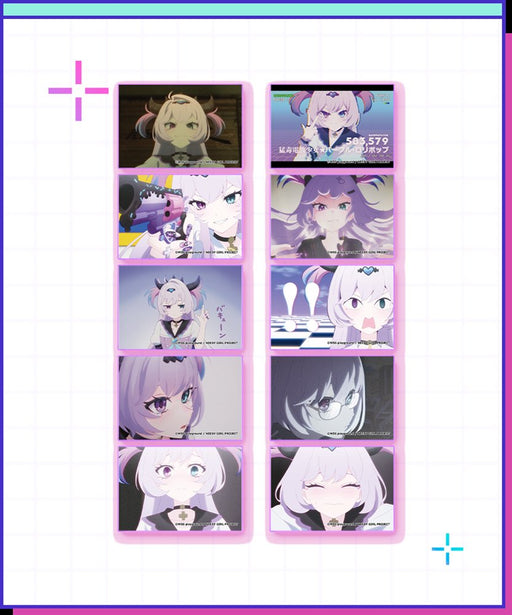 【新品】NEEDY GIRL OVERDOSE トレーディングスクエア缶バッジ／パープル・ロリポップ（アニメ ver.） (10種中1個) / WHY SO SERIOUS? 発売日:2026年09月頃