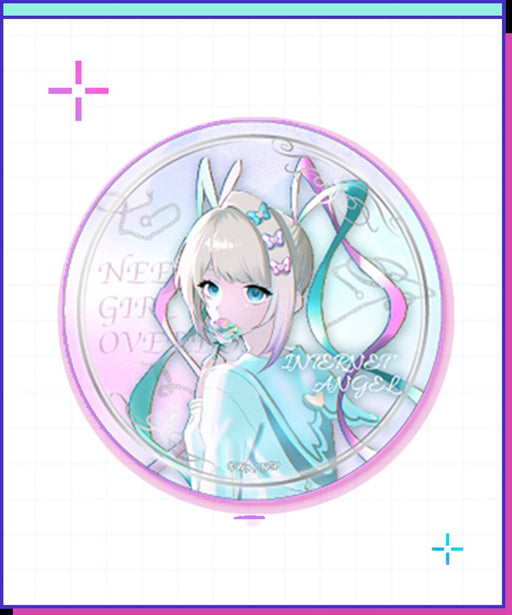 【新品】NEEDY GIRL OVERDOSE 超てんちゃん ミステリー・ローズ缶バッジ / WHY SO SERIOUS? 発売日:2026年12月頃