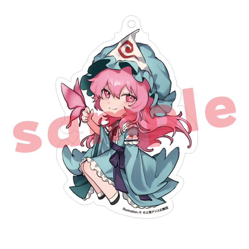 [New] 东方Project 西行寺幽々子_ﾉﾁ_亚克力钥匙扣 / キャラマ 发售日:2025年12月月前后