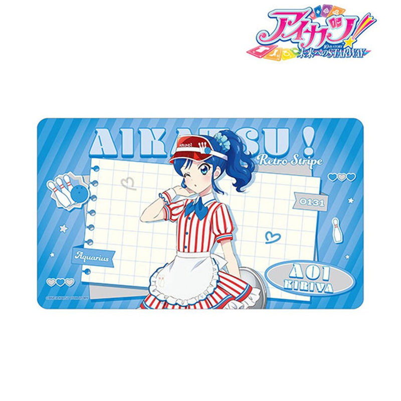 【新品】アイカツ！ 10th STORY ～未来へのSTARWAY～ 描き下ろし 霧矢あおい レトロストライプver. マルチデスクマット / アルマビアンカ 発売日:2026年10月頃