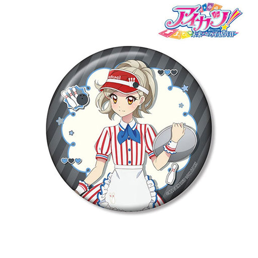 【新品】アイカツ！ 10th STORY ～未来へのSTARWAY～ 描き下ろし 黒沢 凛 レトロストライプver. 100mm缶バッジ / アルマビアンカ 発売日:2026年10月頃