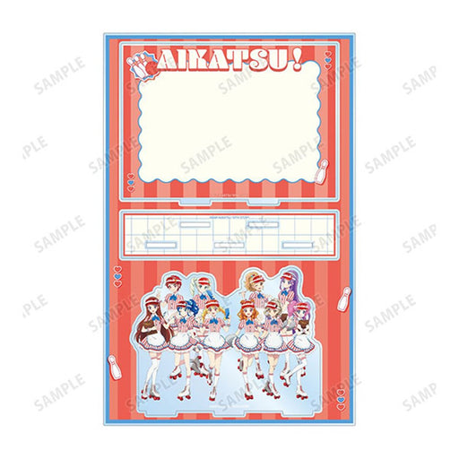 【新品】アイカツ！ 10th STORY ～未来へのSTARWAY～ 描き下ろし 集合 レトロストライプver. アクリルジオラマスタンド / アルマビアンカ 発売日:2026年10月頃