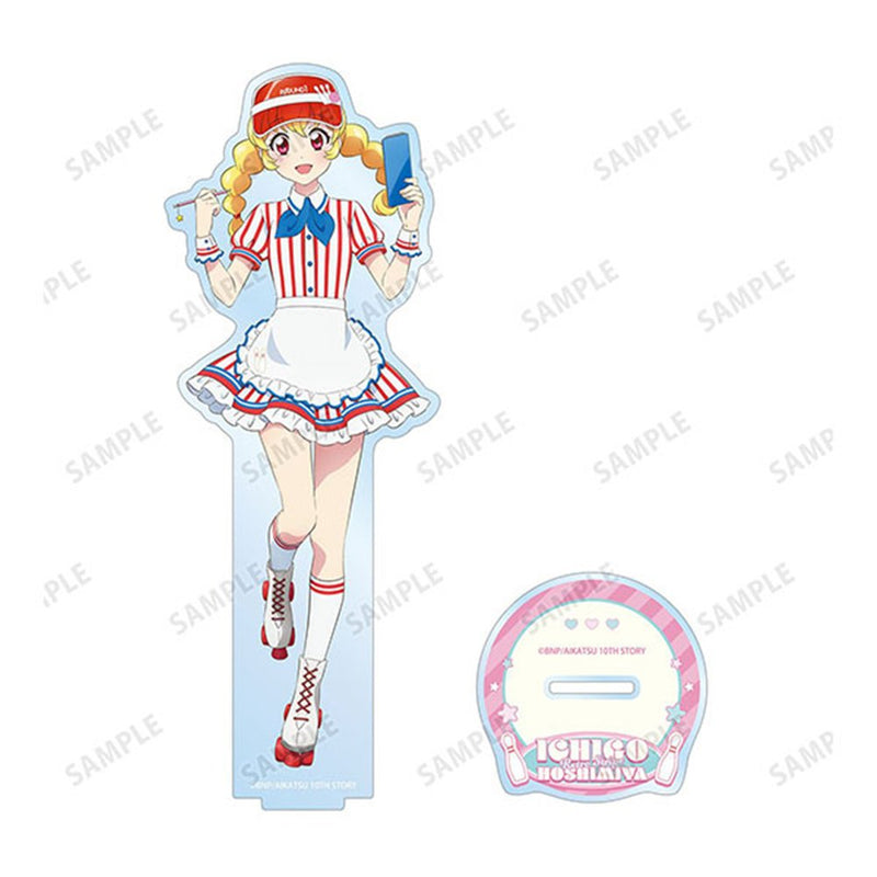 【新品】アイカツ！ 10th STORY ～未来へのSTARWAY～ 描き下ろし 星宮いちご レトロストライプver. BIGアクリルスタンド / アルマビアンカ 発売日:2026年10月頃