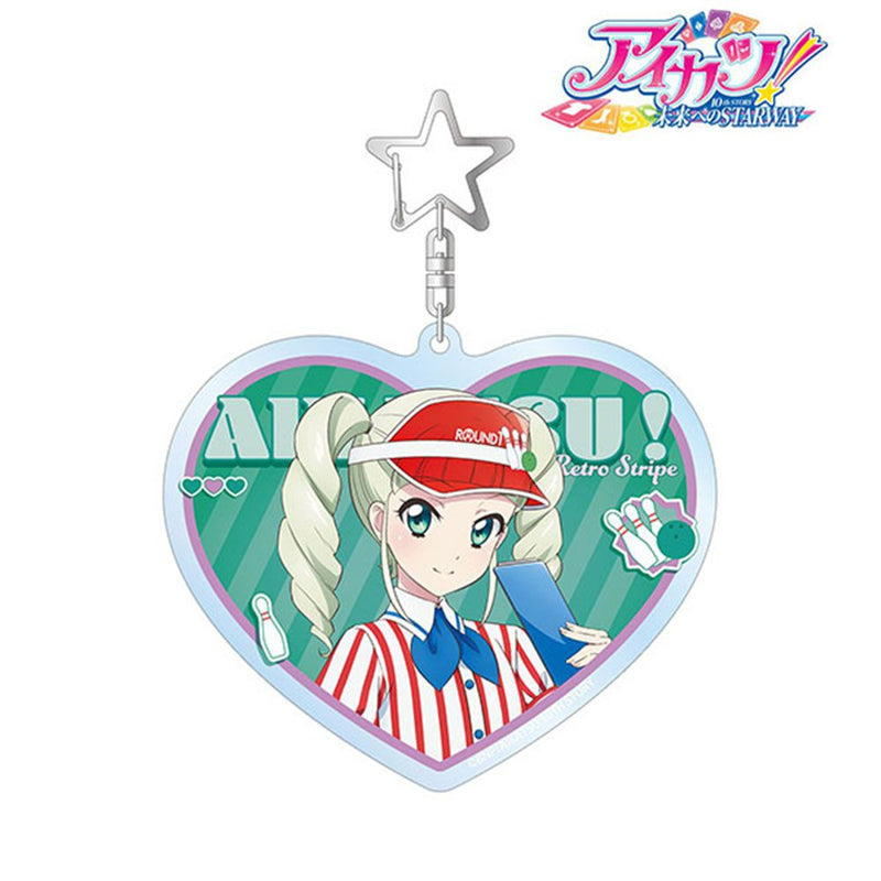【新品】アイカツ！ 10th STORY ～未来へのSTARWAY～ 描き下ろし 藤堂ユリカ レトロストライプver. BIGアクリルキーホルダー / アルマビアンカ 発売日:2026年10月頃