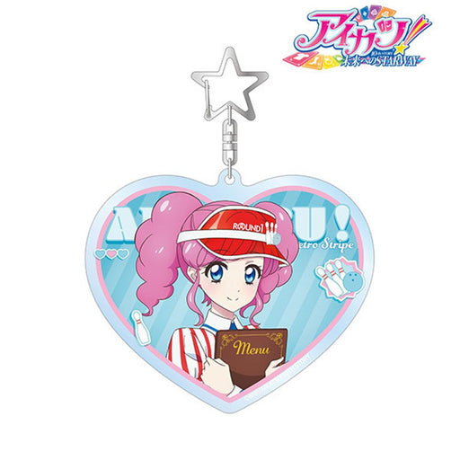 【新品】アイカツ！ 10th STORY ～未来へのSTARWAY～ 描き下ろし 天羽まどか レトロストライプver. BIGアクリルキーホルダー / アルマビアンカ 発売日:2026年10月頃