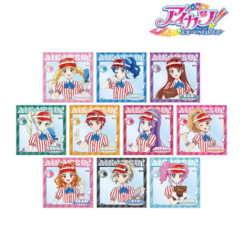 【新品】アイカツ！ 10th STORY ～未来へのSTARWAY～ 描き下ろし レトロストライプver. トレーディングアクリルフォト (1BOX10個入) / アルマビアンカ 発売日:2026年10月頃