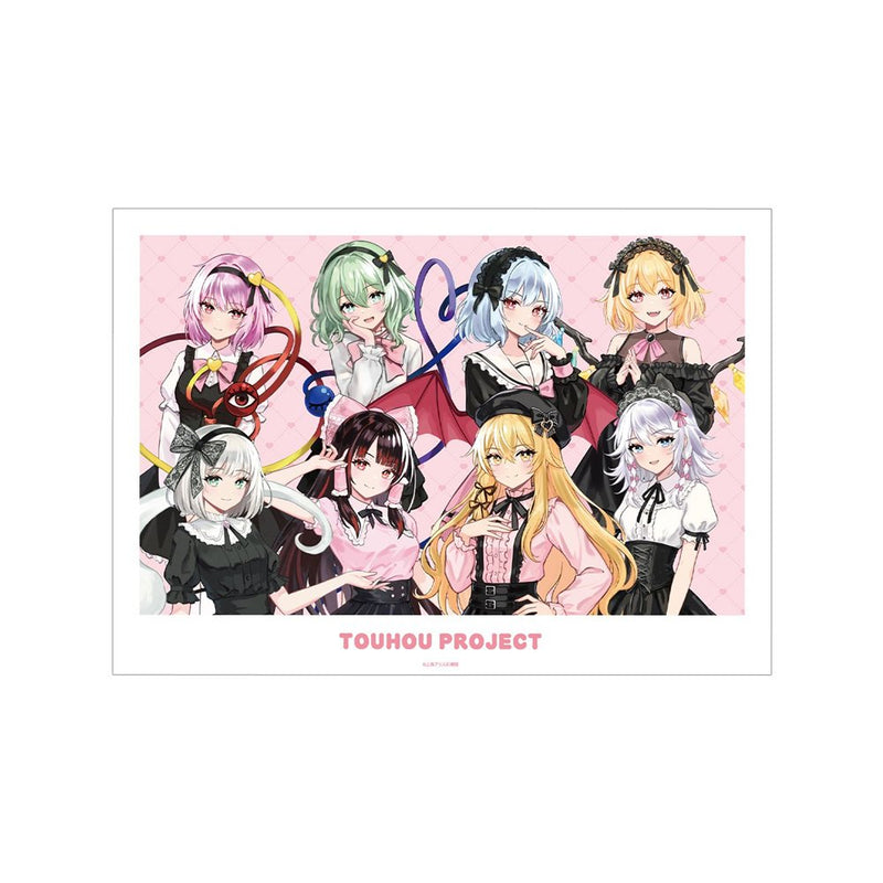 【新品】東方Project 松本能人イラスト 集合 ガーリーファッションver. A3マット加工ポスター / アルマビアンカ 発売日:2026年08月10日