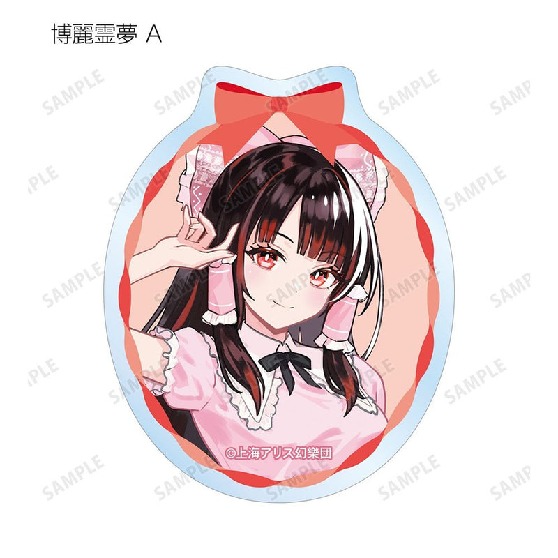 【新品】東方Project 松本能人イラスト ガーリーファッションver. トレーディングクリアダイカットステッカー (1BOX16個入り) / アルマビアンカ 発売日:2026年08月10日