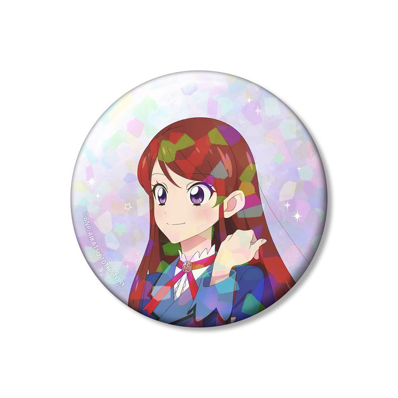 【新品】アイカツ！ 10th STORY ～未来へのSTARWAY～ 描き下ろし 紫吹 蘭 歩みver. 75mmホログラム缶バッジ / アルマビアンカ 発売日:2026年09月20日