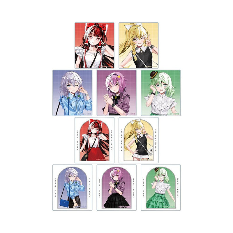 【新品】東方Project 松本能人イラスト ウォッチコーデver. トレーディングアクリルカード 1BOX（10個入り） / アルマビアンカ 発売日:2026年07月頃